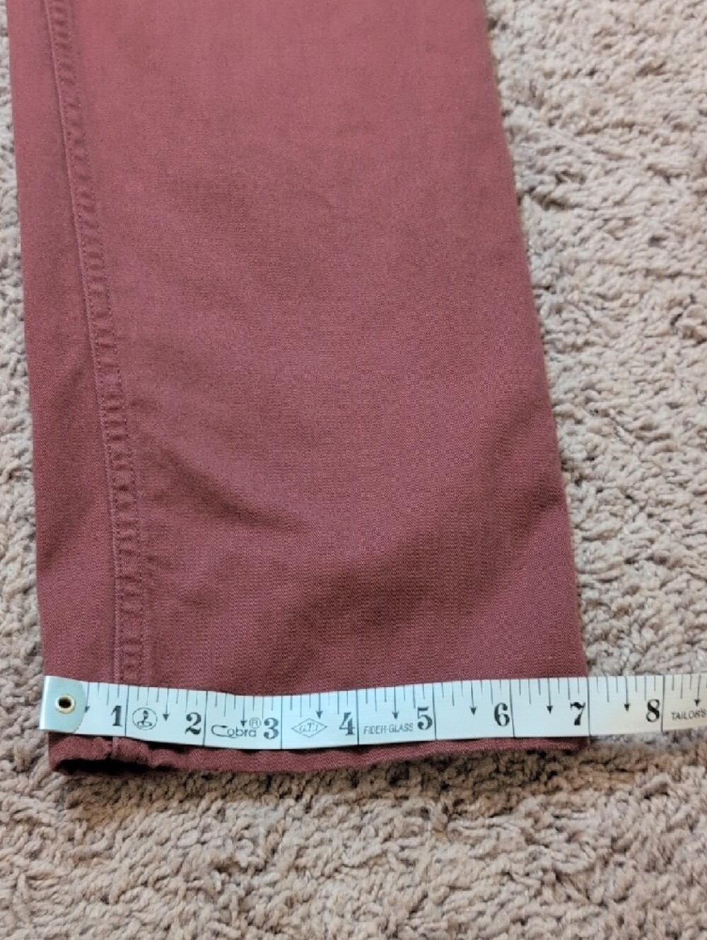 Men's Dusty Rose Casual Pants - Picture 9 of 11